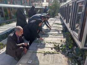 تجدید میثاق کارکنان بهزیستی استان البرز با آرمان‌های شهداء در آغاز دهه مبارک فجر