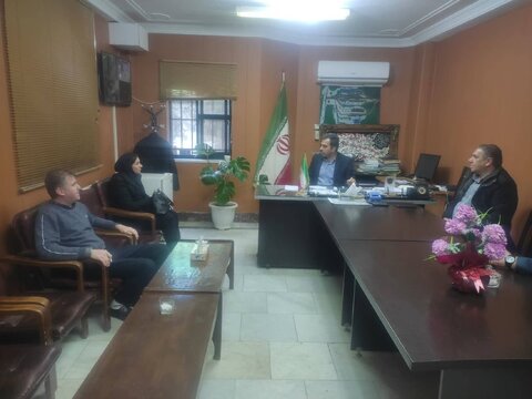 آستارا /نشست هماهنگی کارشناسان بهزیستی با بخشدار شهرستان در راستای اجرای طرح" سلام محله "