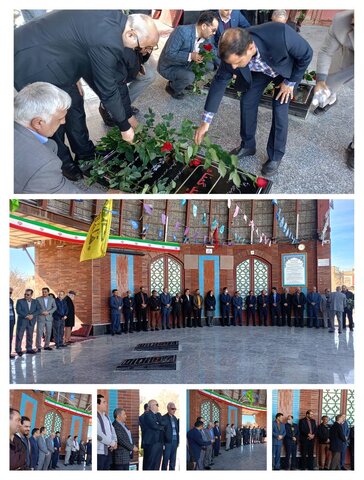 دهه فجر گرامی باد/غبار روبی گلزار شهدای گمنام واقع در بلوار شعبانیه توسط مدیران و کارکنان دستگاه های زیر مجموعه وزارت تعاون، کار و رفاه اجتماعی