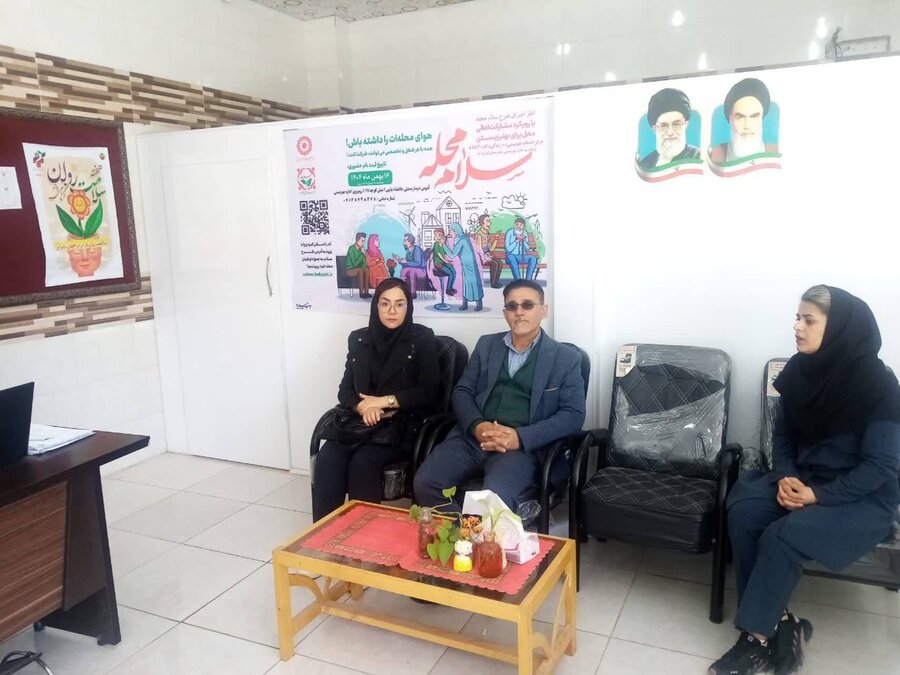 فیروزآباد| بازدید سرپرست اداره بهزیستی فیروزآباد به همراه  کارشناسان این اداره از مراکز مثبت زندگی در آستانه پویش سلام محله
