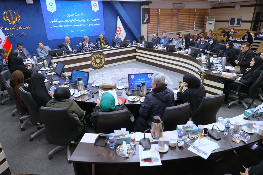 نشست خبری رئیس سازمان بهزیستی (با موضوع پویش سلام محله همزمان با دهه فجر)