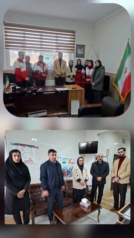 کوثر| همراهی هلال‌احمر و شبکه بهداشت و درمان شهرستان کوثر با پویش «سلام محله»