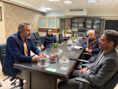 شمیرانات | دیدار محمد صالح حیدری رئیس اداره کتابخانه های شهرستان از ستاد بهزیستی