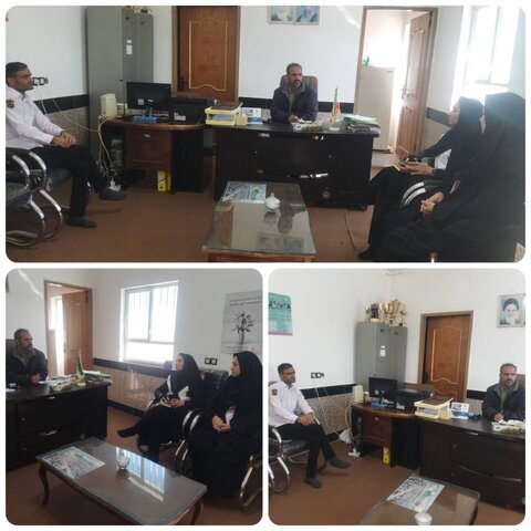 دهه فجر گرامی باد/دیدار پرسنل اورژانس اجتماعی با دهیار روستای بغداده