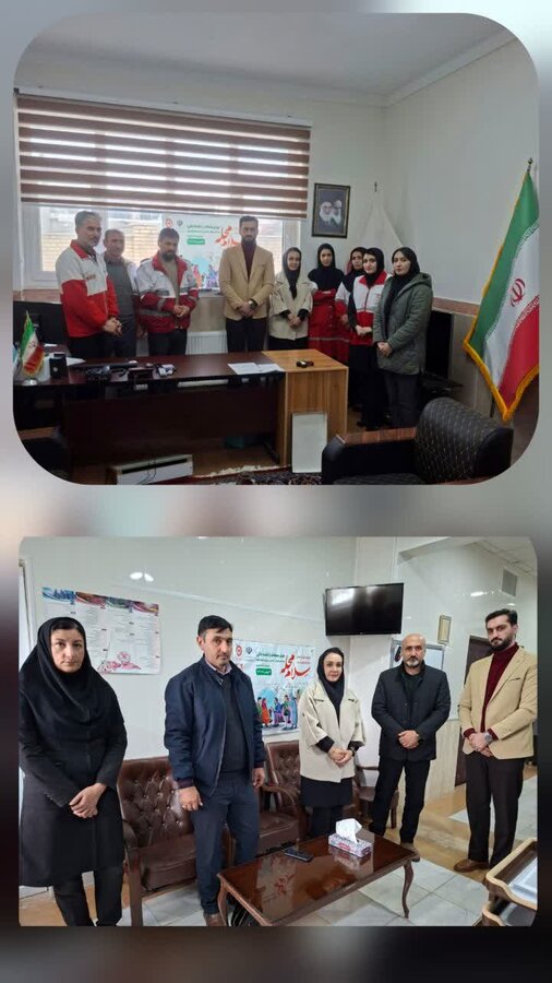 کوثر| همراهی هلال‌احمر و شبکه بهداشت و درمان شهرستان کوثر با پویش «سلام محله»