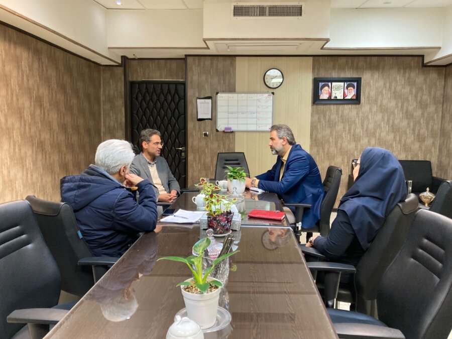 شمیرانات | دیدار محمد صالح حیدری رئیس اداره کتابخانه های شهرستان از ستاد بهزیستی