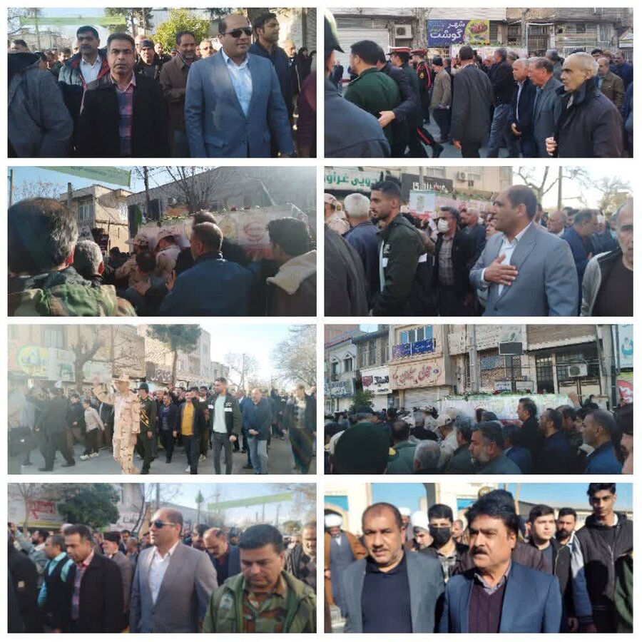 کلاله | تشییع پیکر مطهر شهید سرهنگ هادی سدیدی 