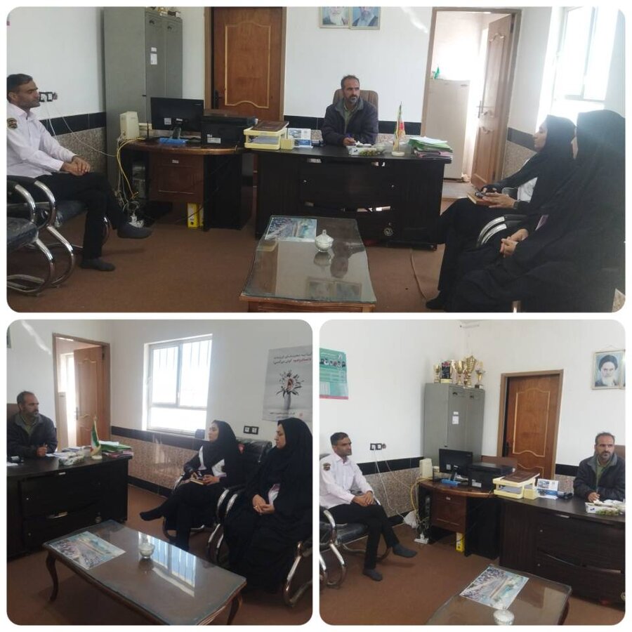 دهه فجر گرامی باد/دیدار پرسنل اورژانس اجتماعی با دهیار روستای بغداده