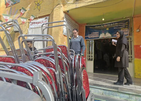 کرج | آماده‌سازی مدرسه ۱۳ آبان کرج برای رونمایی و اجرای پویش "سلام محله"