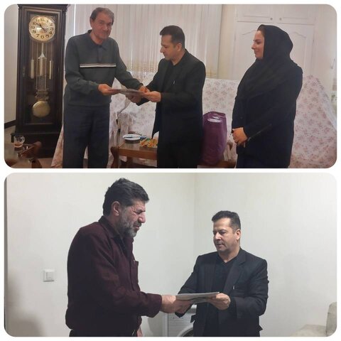 دیدار مدیر  بهزیستی ارومیه با جانبازان معزز دفاع مقدس به مناسبت دهه فجر و  اعیاد شعبانیه