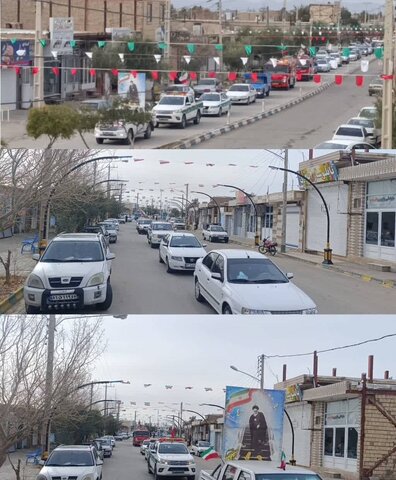 دهه فجر گرامی باد/ رژه خودرویی عشق‌آباد در دهه مبارک فجر