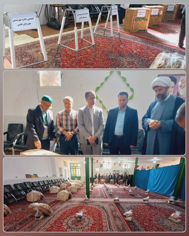 دهه فجر گرامی باد/توزیع کمک‌های معیشتی و تجهیزات توانبخشی در طبس با حضور امام جمعه و مسئولان