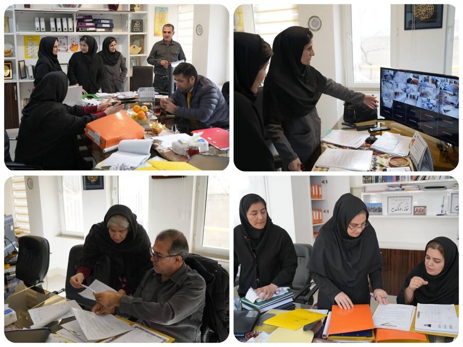 بازدید رئیس اداره بهزیستی مهاباد از مرکز نگهداری فرزندان بالای ۱۲ سال «روناک بیر»