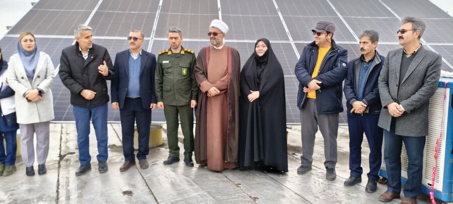 پنل خورشیدی اداره بهزیستی دهگلان افتتاح شد