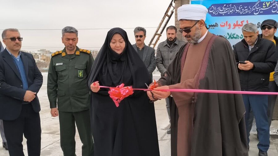 پنل خورشیدی اداره بهزیستی دهگلان افتتاح شد