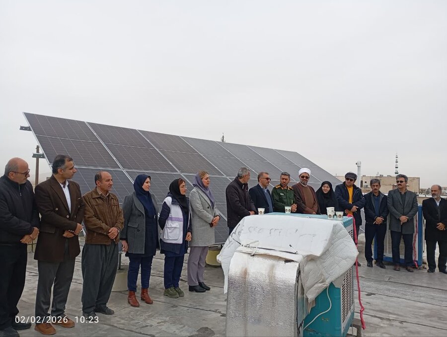پنل خورشیدی اداره بهزیستی دهگلان افتتاح شد