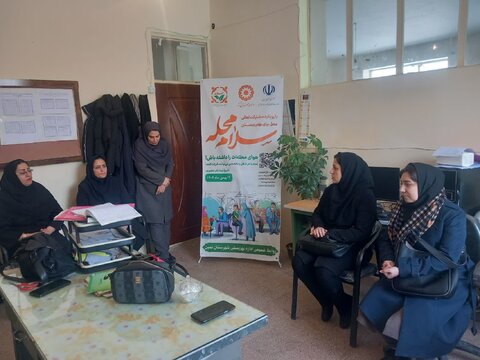 نمین| حضور دبیر پویش سلام محله بهزیستی شهرستان نمین در مدارس جهت تبلیغ و روشنگری