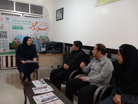 نمین| حضور بخشدار، شهردار، اعضای شورای شهر و دهیار آبی بیگلو در مرکز مثبت زندگی