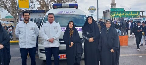 استقرار نیروهای اورژانس اجتماعی ۱۲۳ در مسجد مقدس جمکران با هدف آگاه سازی