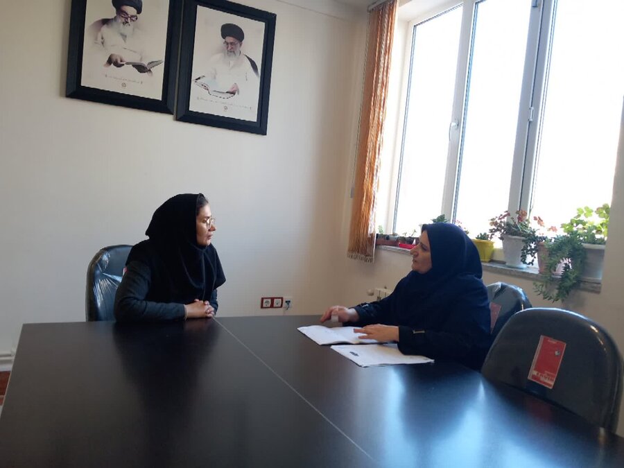 نمین| نشست مشترک رئیس اداره بهزیستی شهرستان نمین با رئیس نهاد کتابخانه شهرستان نمین در خصوص پویش سلام محله