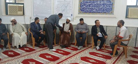 گراش| استقرار پایگاه پویش «سلام محله» همزمان با میز خدمت ادارات در بخش ارد شهرستان گراش با حضور امام جمعه، فرماندار،بخشدار و سایر مسئولین شهرستان