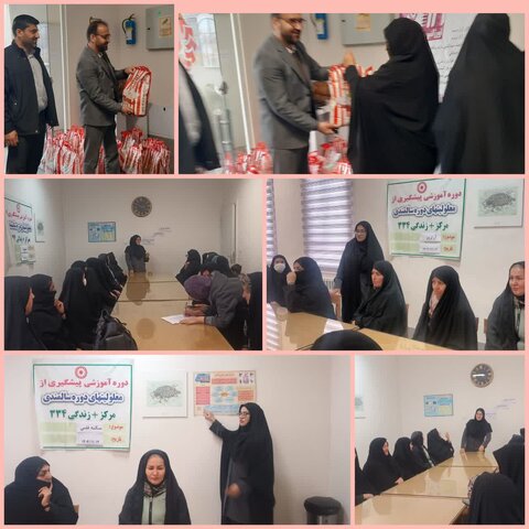 برگزاری دوره آموزشی پیشگیری از معلولیت‌های سالمندی در پویش «سلام محله» فامنین