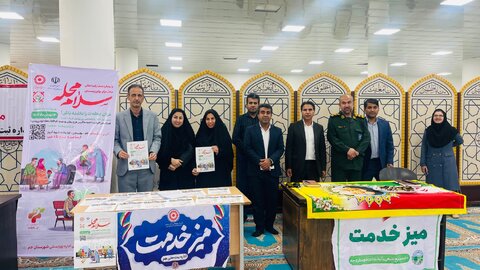 برپایی میز خدمت بهزیستی استان بوشهر به مناسبت دهه مبارک فجر با حضور مدیرکل و معاونین با شعار  «عدالت برای همه، آینده برای ایران»