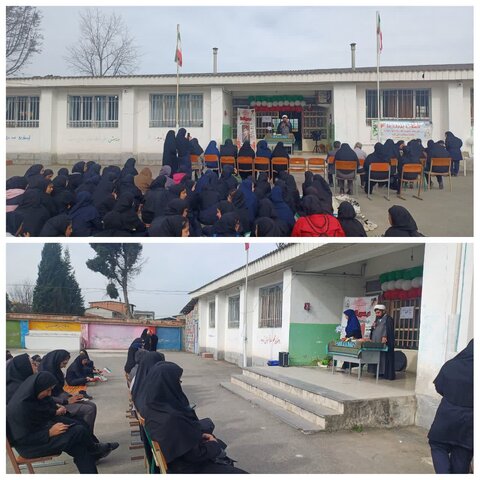 برگزاری مراسم طرح پویش سلام محله و ایراد سخنرانی توسط حجت السلام والمسلمین عارفی در خصوص پویش سلام محله در مدرسه شهید بهشتی لیوان بندرگز 