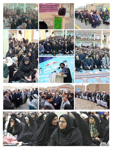 دهه فجر گرامی باد/همراهی معاون سلامت اجتماعی بهزیستی خراسان جنوبی با استاندار در برنامه میز خدمت و ده‌گردشی شهرستان درمیان