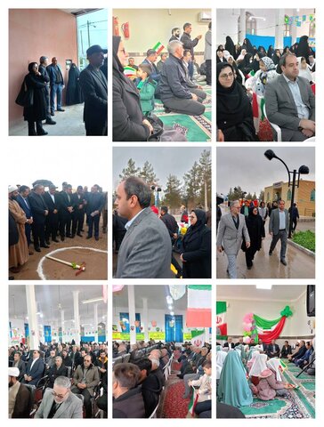 دهه فجر گرامی باد/حضور معاون سلامت اجتماعی بهزیستی خراسان جنوبی در مراسم افتتاح و کلنگ‌زنی ۸۸ پروژه دهه فجر شهرستان بشرویه