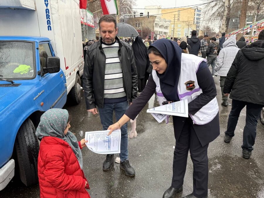 شهریار | استقرار تیم اورژانس اجتماعی بهزیستی شهرستان در مراسم نیمه شعبان