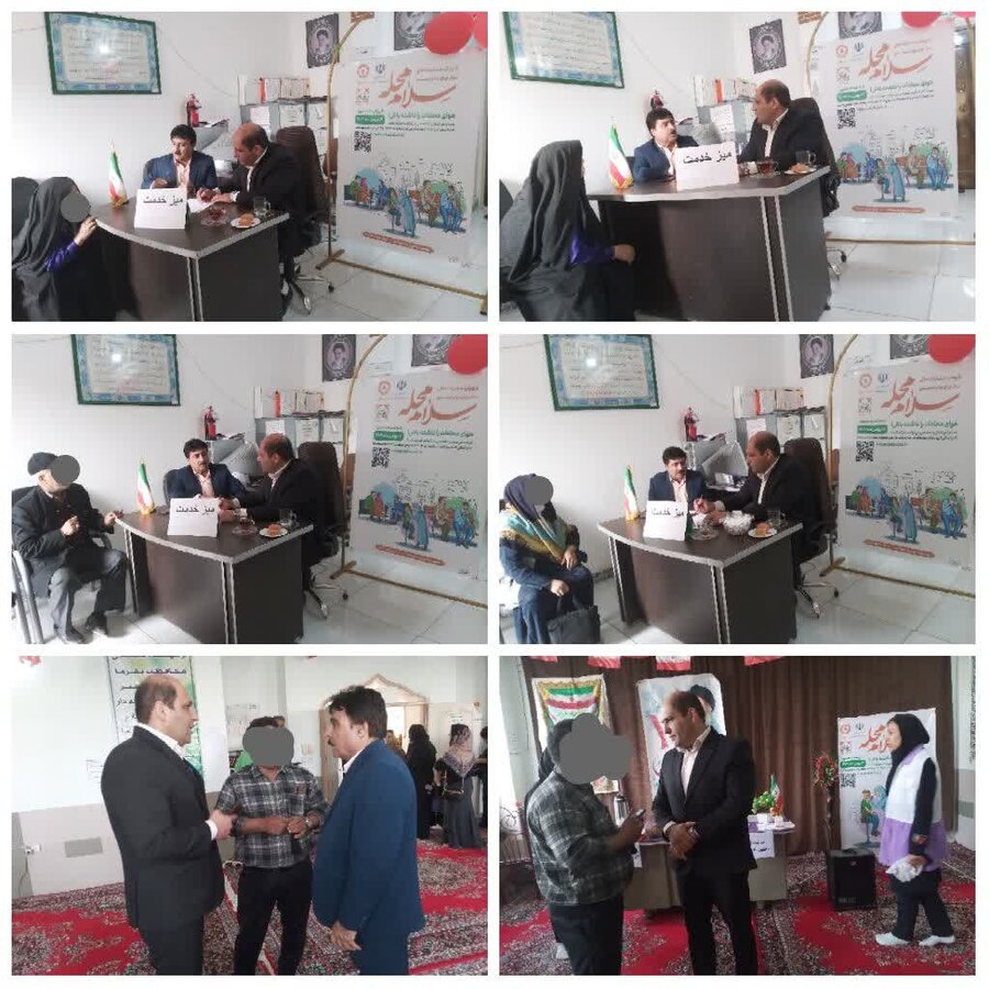 کلاله| برپایی میز خدمت در مرکز خدمات بهزیستی(مثبت زندگی) تحت نظارت بهزیستی شهرستان