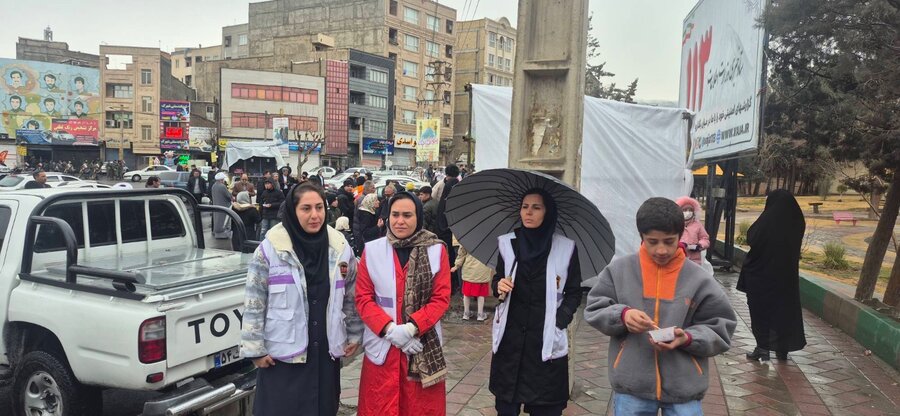 شهر قدس | حضور پرشور کارکنان بهزیستی شهرستان در مراسم پیاده‌روی نیمه شعبان