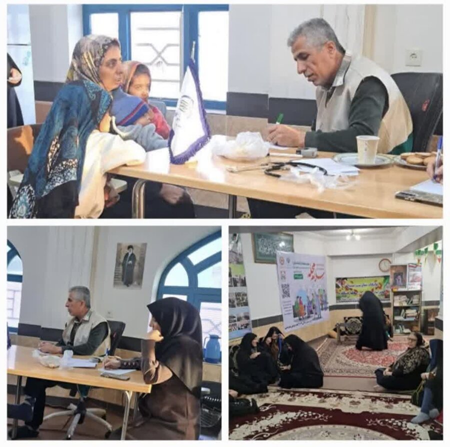 علی آباد | حضور ریاست شبکه بهداشت شهرستان در پویش سلام محله و ویزیت جامعه هدف بهزیستی