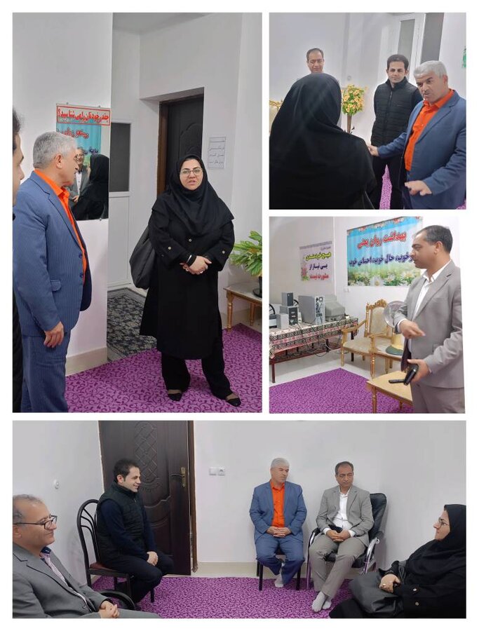 دهه فجر گرامی باد/بازدید دکتر زال معاون سلامت اجتماعی بهزیستی استان به همراه رئیس اداره بهزیستی شهرستان طبس از مرکز مشاوره آفرینش