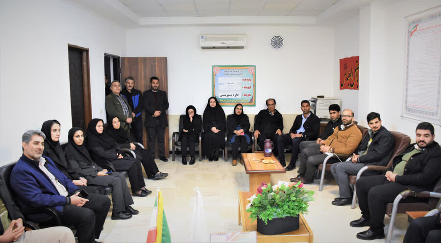 دیدار مدیرکل بهزیستی کرمانشاه با کارکنان سرپل‌ذهاب