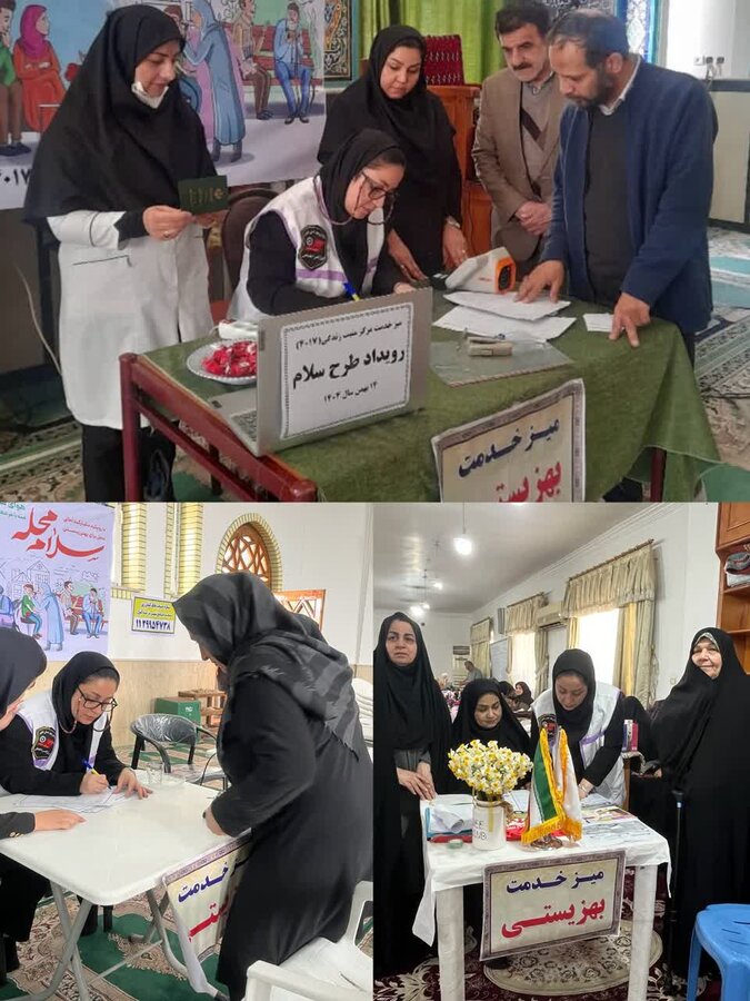 علی آباد | برگزاری میز خدمت بهزیستی در محلات مختلف در پویش “سلام محله”
