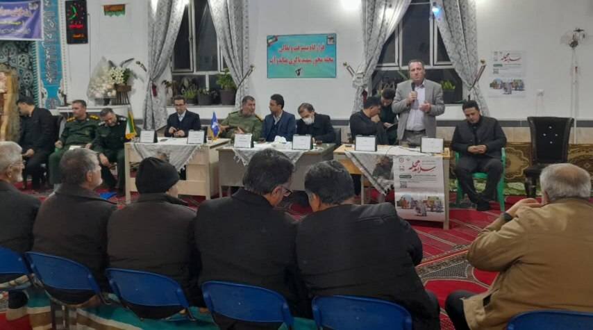 پویش سلام محله  و میز خدمت با حضور فرماندار و اعضای شورای اداری در محله شهید باکری میاندوآب