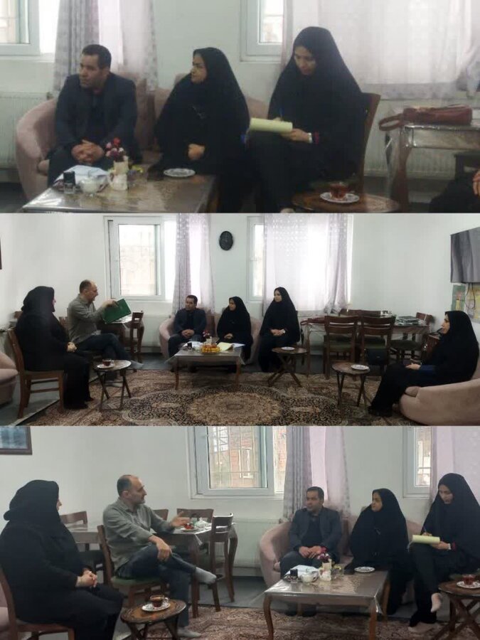 مینودشت | بازدید  معاون سلامت اجتماعی بهزیستی استان با همراهی رئیس بهزیستی شهرستان از مرکز شبه خانواده بعثت