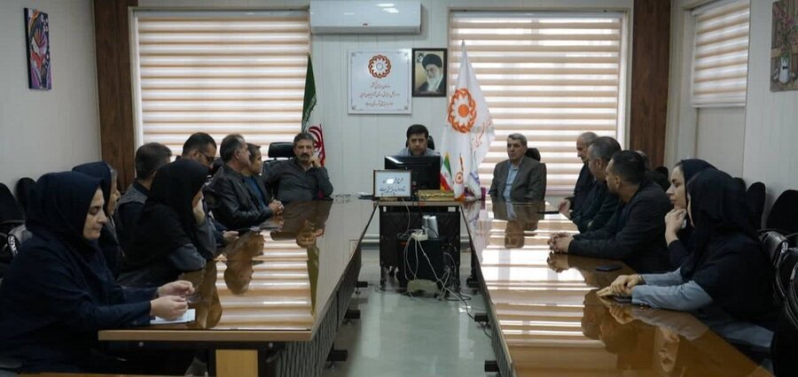 برگزاری جلسه طرح ملی رمضان در اداره بهزیستی مهاباد