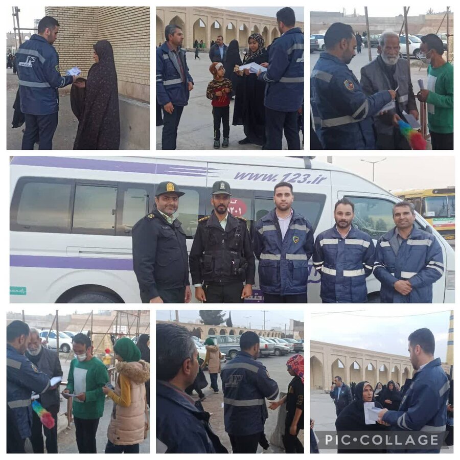 دهه فجر گرامی باد/استقرار تیم خدمات سیار اورژانس اجتماعی مرکز استان