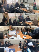 علی آباد | برگزاری جلسه با دانش‌آموزان و تکمیل فرم نظرسنجی پارلمان مشورتی دانش‌آموزان