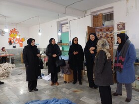 بازدید مدیرکل دفتر امور بانوان و خانواده استانداری کردستان از گروه‌های همیار زنان سرپرست خانوار بیجار