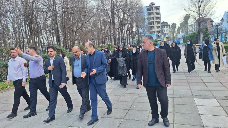 پیاده روی صبحگاهی کارکنان بهزیستی استان گیلان