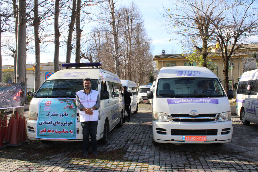 برگزاری مانور خودرویی اورژانس اجتماعی