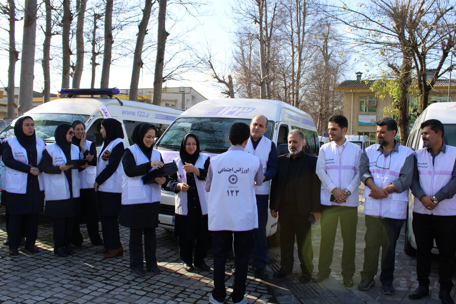برگزاری مانور خودرویی اورژانس اجتماعی