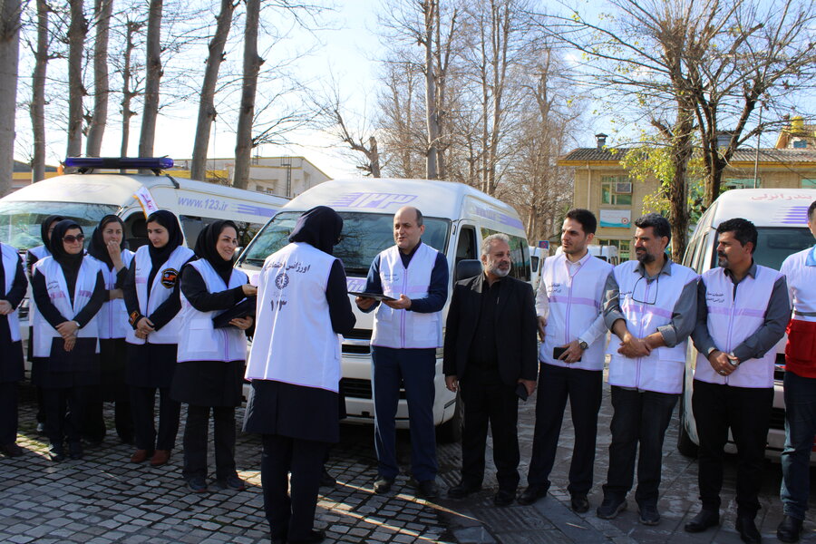 برگزاری مانور خودرویی اورژانس اجتماعی