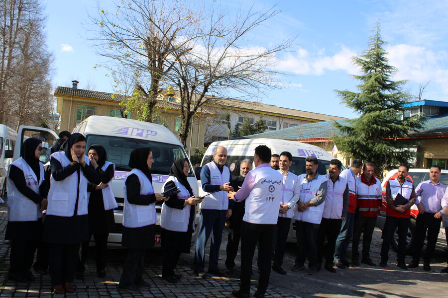 برگزاری مانور خودرویی اورژانس اجتماعی