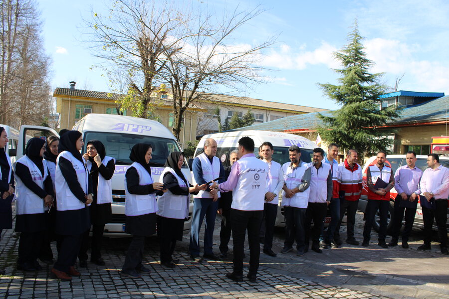 برگزاری مانور خودرویی اورژانس اجتماعی