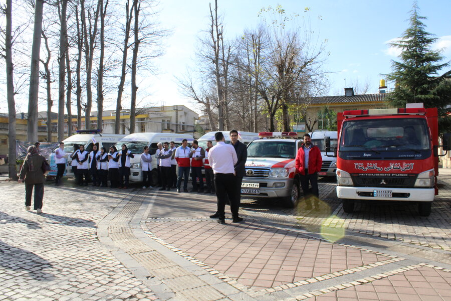 برگزاری مانور خودرویی اورژانس اجتماعی